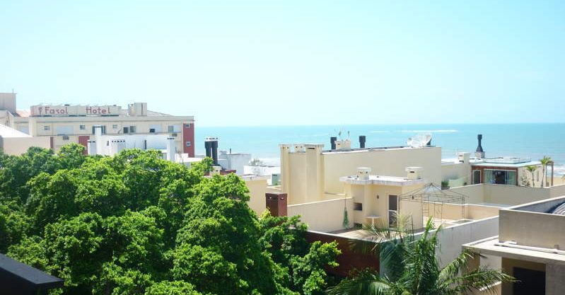 Apartamento com linda vista da praia
